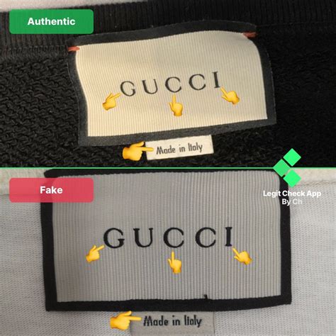 gucci tag fake vs real|authentic gucci labels.